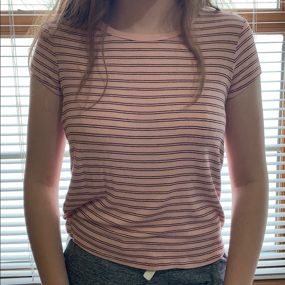 Rue21 Tops - pink striped rue 21 tee!